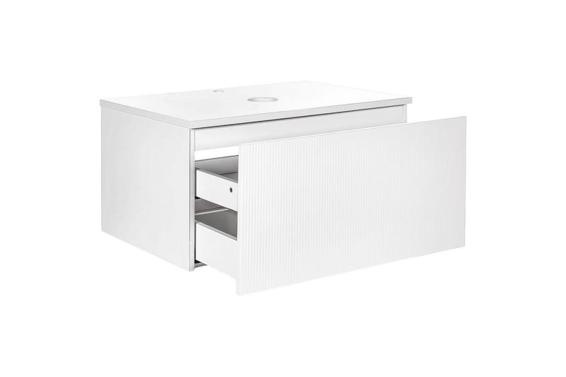 Håndvaskskab Alzira Hvid, 80x52x40 cm - Hvid, 80x52x40 cm - Hus & renovering - Køkken & bad - Badeværelse - Badeværelsesmøbler - Badeværelsesskab