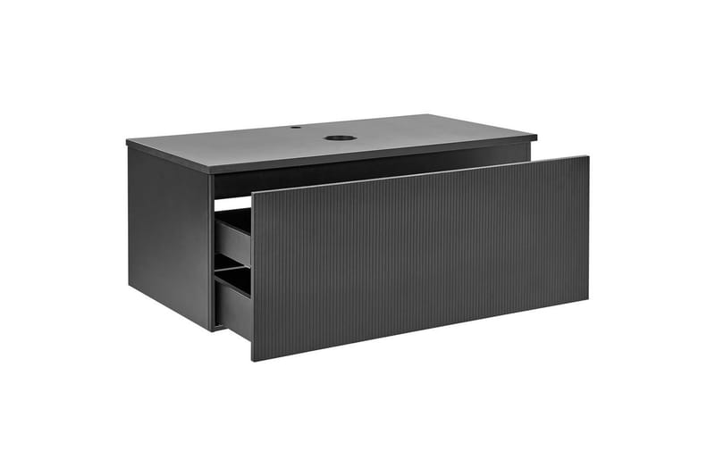 Håndvaskskab Alzira Sort, 100x52x40 cm - Sort, 100x52x40 cm - Hus & renovering - Køkken & bad - Badeværelse - Badeværelsesmøbler - Badeværelsesskab