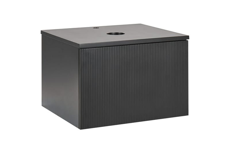 Håndvaskskab Alzira Sort, 60x52x40 cm - Sort, 60x52x40 cm - Hus & renovering - Køkken & bad - Badeværelse - Badeværelsesmøbler - Badeværelsesskab