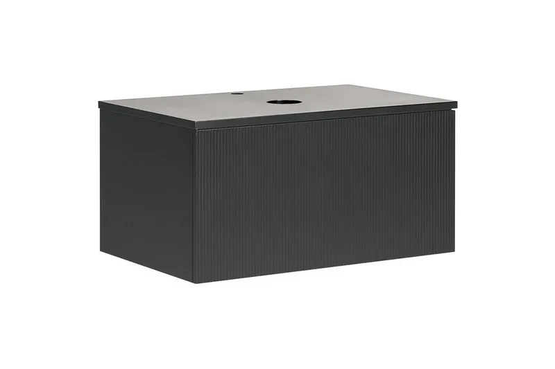 Håndvaskskab Alzira Sort, 80x52x40 cm, Sort, 80x52x40 cm