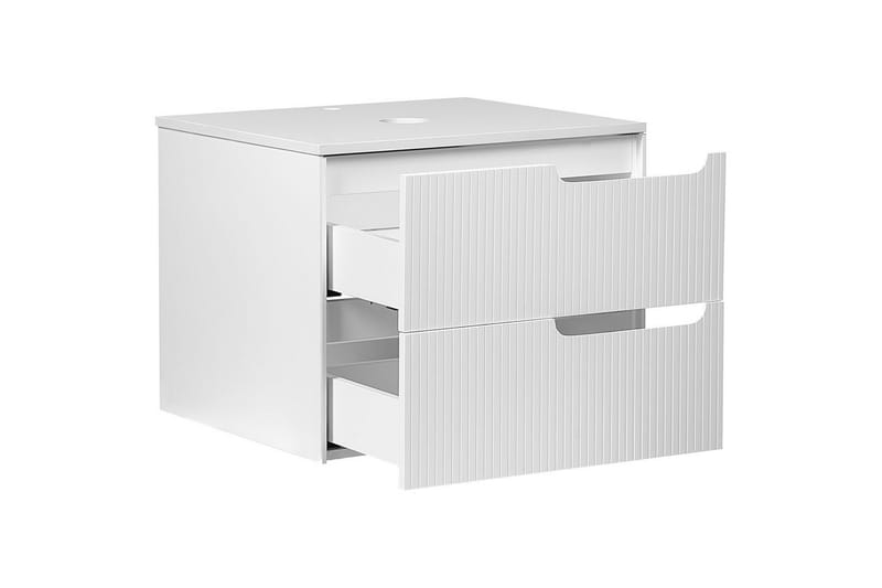 Håndvaskskab Quintela Hvid, 60x52x48 cm - Hvid, 60x52x48 cm - Hus & renovering - Køkken & bad - Badeværelse - Badeværelsesmøbler - Badeværelsesskab