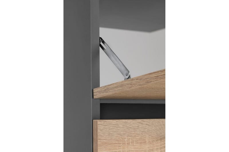Högskåp till badrum Loft24 Tvättställsskåp Wisla Graphite Grey, Dark Colored Wood - Hus & renovering - Køkken & bad - Badeværelse - Badeværelsesmøbler - Badeværelsesskab