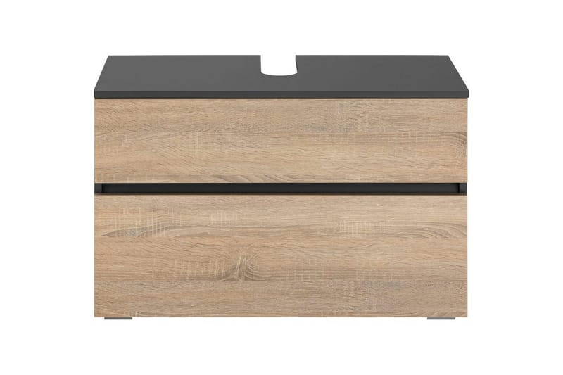 Högskåp till badrum Loft24 Tvättställsskåp Wisla Graphite Grey, Dark Colored Wood - Hus & renovering - Køkken & bad - Badeværelse - Badeværelsesmøbler - Badeværelsesskab