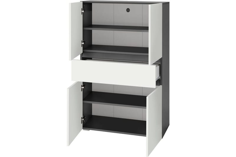 Højskab til badeværelse Loft24 Wisla Højskab til badeværelse 130x76x35 cm Grå - Hus & renovering - Køkken & bad - Badeværelse - Badeværelsesmøbler - Badeværelsesskab