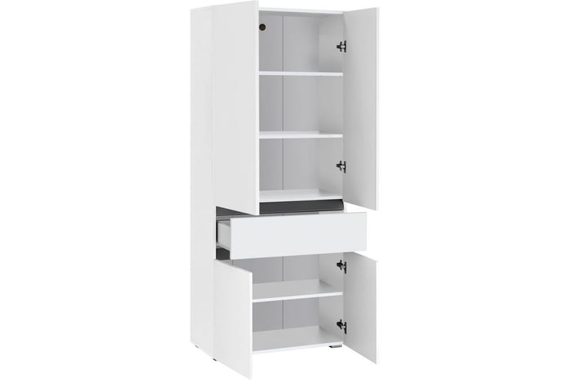 Højskab til badeværelse Loft24 Wisla højskab til badeværelse 180x76x37 cm Vit - Hus & renovering - Køkken & bad - Badeværelse - Badeværelsesmøbler - Badeværelsesskab