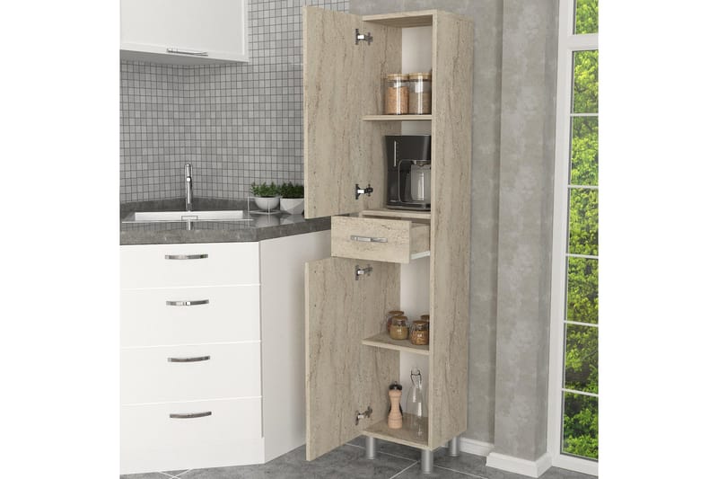 Højskab til badeværelse NO_BRAND Namo Højskab Badeværelse Beige - Hus & renovering - Køkken & bad - Badeværelse - Badeværelsesmøbler - Badeværelsesskab