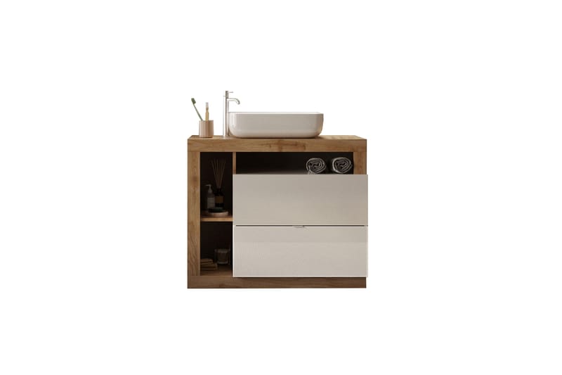 Hamburgan Vaskeskab 92x79 cm - Hvid - Hus & renovering - Køkken & bad - Badeværelse - Badeværelsesmøbler - Underskab badeværelse
