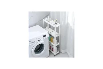Hylder Plast multifunktionsreol Ratmo Ornel Hvid Hvid - Hus & renovering - Køkken & bad - Badeværelse - Badeværelsesmøbler - Rullevogn badeværelse