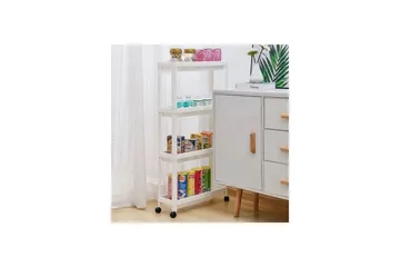 Hylder Plast multifunktionsreol Ratmo Ornel Hvid Hvid - Hus & renovering - Køkken & bad - Badeværelse - Badeværelsesmøbler - Rullevogn badeværelse