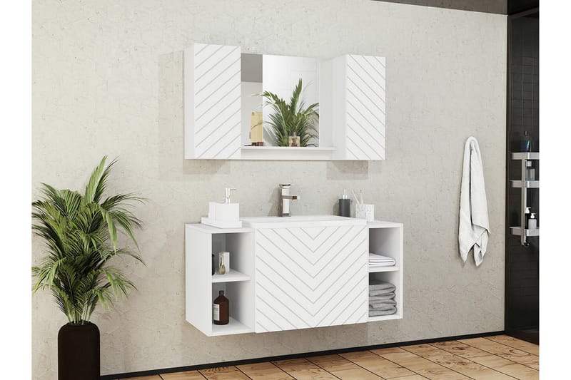 Kintore BadeværelseMøbelsæt - Hvid - Komplette møbelpakker