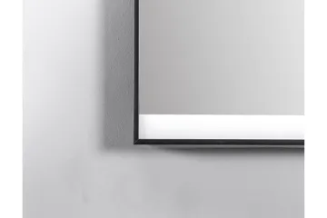 Knutby Badeværelsesspejl 60 cm LED-belysning - Sort - Hus & renovering - Køkken & bad - Badeværelse - Badeværelsesmøbler - Badeværelsesspejl