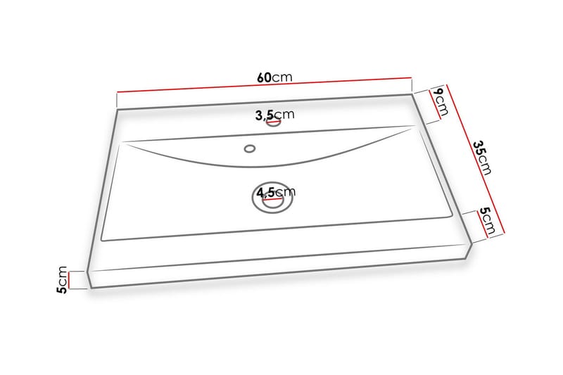 Alba Badeværelsessæt - Eg/Hvid/Højglans - Hus & renovering - Køkken & bad - Badeværelse - Badeværelsesmøbler - Komplette møbelpakker