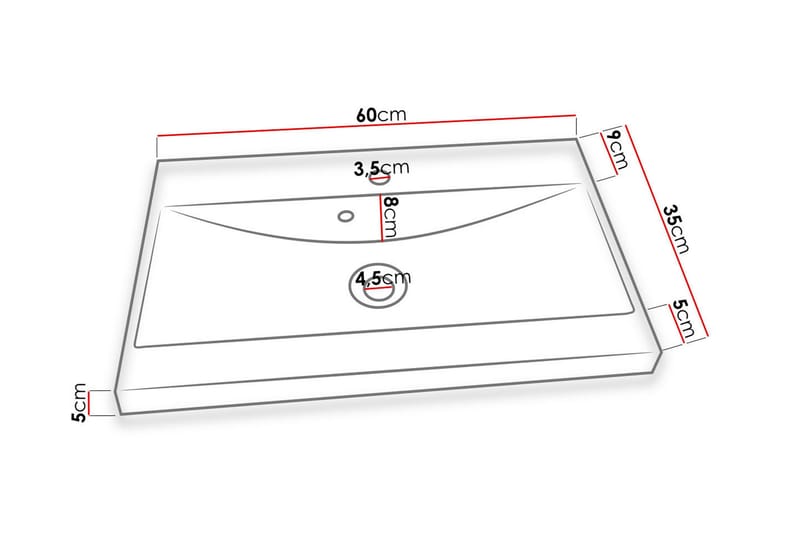 Alba Badeværelsessæt - Hvid/Højglans - Hus & renovering - Køkken & bad - Badeværelse - Badeværelsesmøbler - Komplette møbelpakker