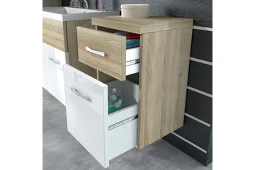 Alba Badeværelsessæt - Hvid/Højglans - Hus & renovering - Køkken & bad - Badeværelse - Badeværelsesmøbler - Komplette møbelpakker