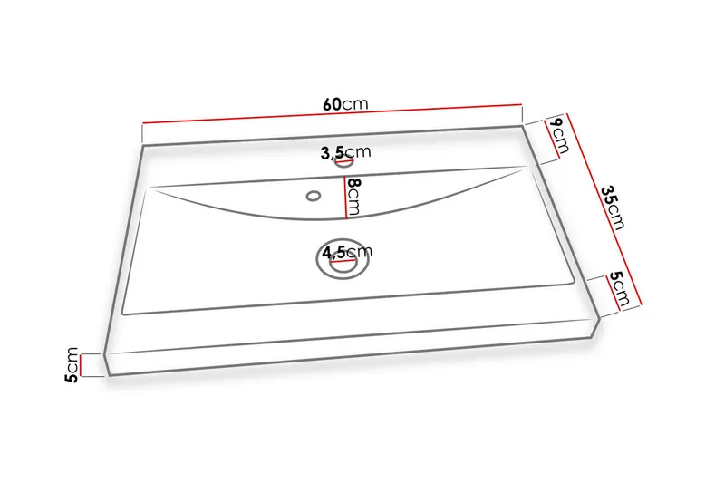 Alba Badeværelsessæt - Hvid/Højglans - Hus & renovering - Køkken & bad - Badeværelse - Badeværelsesmøbler - Komplette møbelpakker