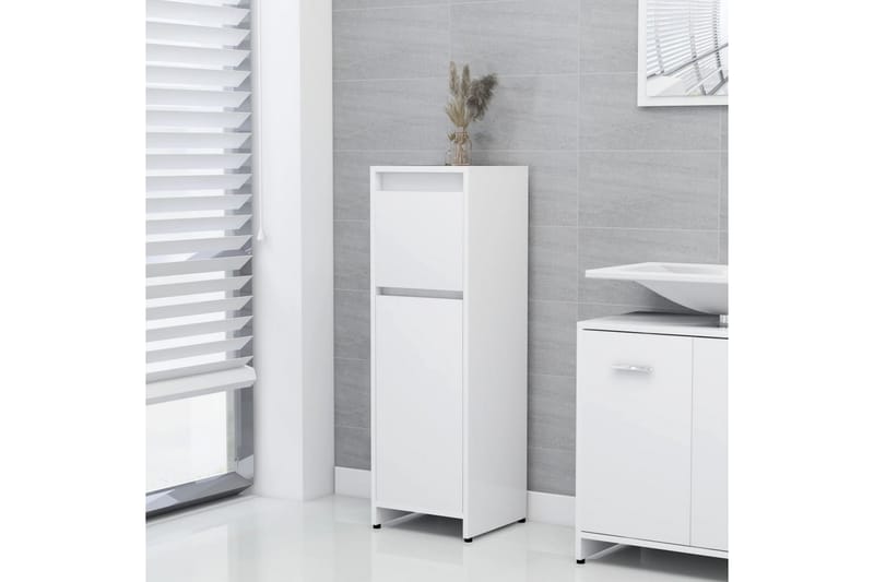 badeværelsesmøbelsæt 3 dele spånplade hvid - Hvid - Hus & renovering - Køkken & bad - Badeværelse - Badeværelsesmøbler - Komplette møbelpakker