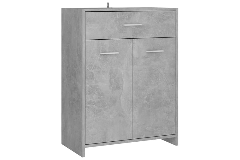 badeværelsesmøbelsæt 4 dele betongrå - Grå - Komplette møbelpakker
