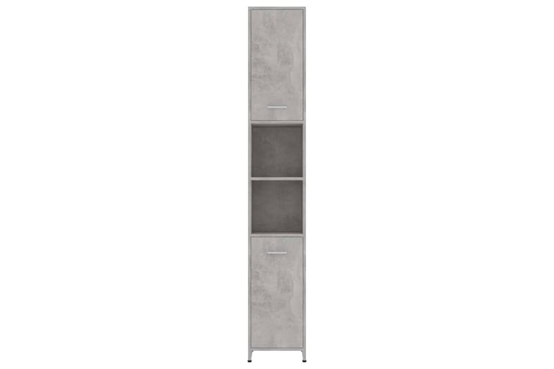badeværelsesmøbelsæt 4 dele betongrå - Grå - Komplette møbelpakker