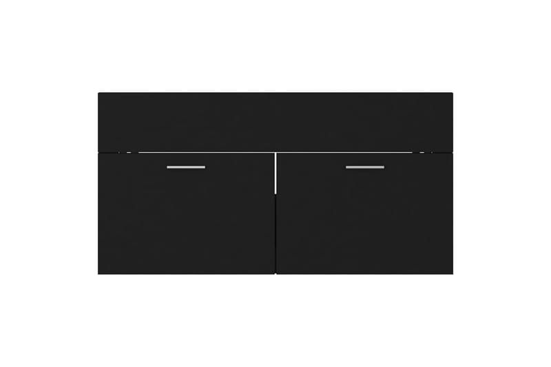badeværelsesmøbelsæt spånplade sort - Komplette møbelpakker