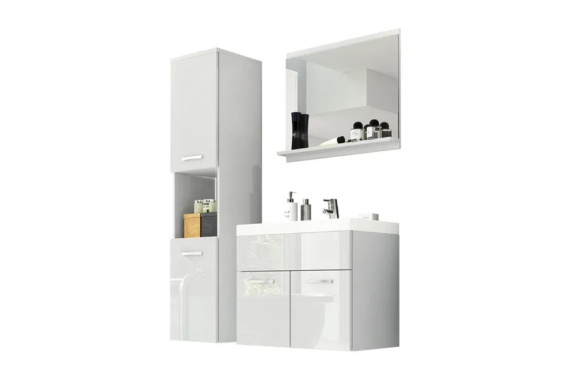Badeværelsesmøbler Delorimier 35 cm - Hvid - Hus & renovering - Køkken & bad - Badeværelse - Badeværelsesmøbler - Komplette møbelpakker