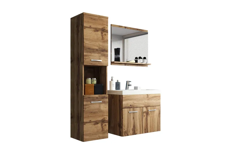 Badeværelsessæt Delorimier - Natur - Hus & renovering - Køkken & bad - Badeværelse - Badeværelsesmøbler - Komplette møbelpakker