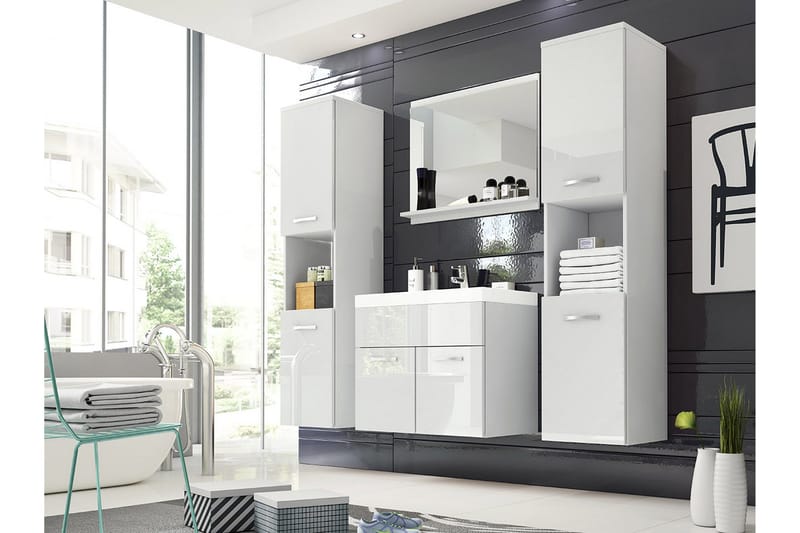 Badeværelsessæt Delorimier XL, Hvid