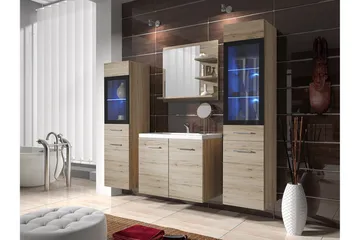 Galbally Badrumsmöbelset Brown - Hus & renovering - Køkken & bad - Badeværelse - Badeværelsesmøbler - Komplette møbelpakker