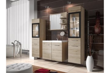 Galbally Badrumsmöbelset Brown - Hus & renovering - Køkken & bad - Badeværelse - Badeværelsesmøbler - Komplette møbelpakker