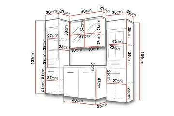 Galbally Badrumsmöbelset Brown - Hus & renovering - Køkken & bad - Badeværelse - Badeværelsesmøbler - Komplette møbelpakker