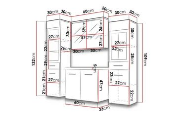 Galbally Badrumsmöbelset White - Hus & renovering - Køkken & bad - Badeværelse - Badeværelsesmøbler - Komplette møbelpakker