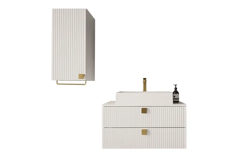 Glenndale BadeværelsesMøbelsæt, Hvid