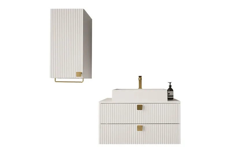 Glenndale BadeværelsesMøbelsæt, Hvid