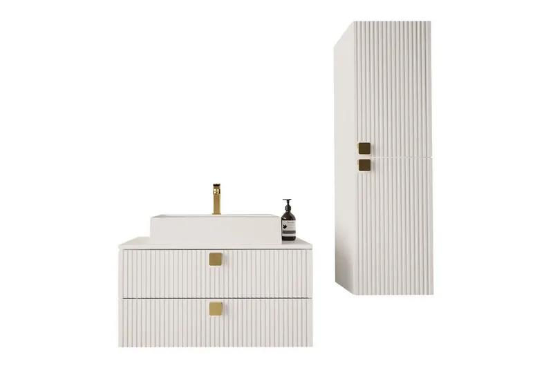 Glenndale BadeværelsesMøbelsæt, Hvid