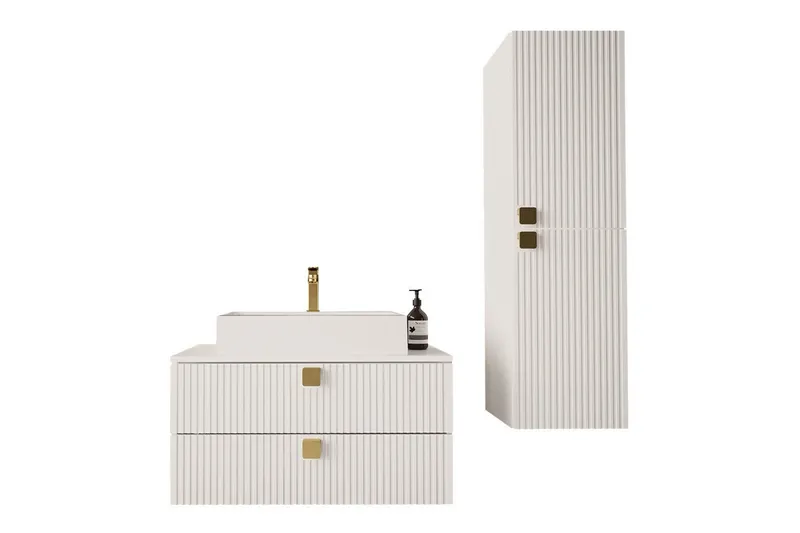 Glenndale BadeværelsesMøbelsæt, Hvid