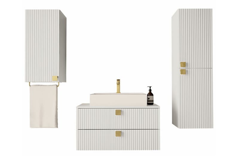 Glenndale BadeværelsesMøbelsæt, Hvid