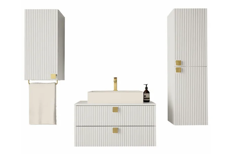 Glenndale BadeværelsesMøbelsæt, Hvid