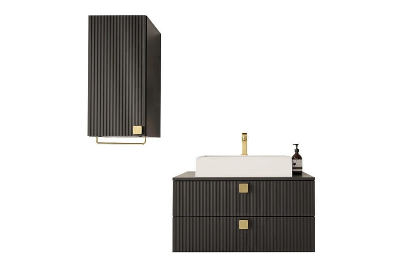 Glenndale BadeværelsesMøbelsæt, Sort