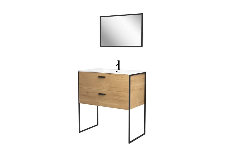 Gullebo Badeværelsessæt - Træ/natur - Hus & renovering - Køkken & bad - Badeværelse - Badeværelsesmøbler - Komplette møbelpakker