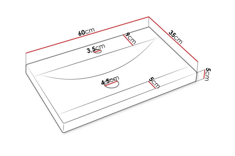 Kintore BadeværelseMøbelsæt - Hvid - Hus & renovering - Køkken & bad - Badeværelse - Badeværelsesmøbler - Komplette møbelpakker