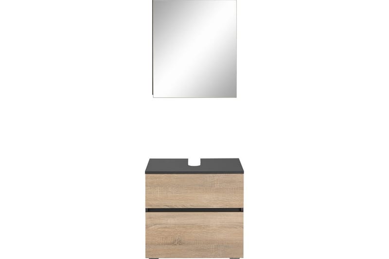 Komplette møbelpakker Loft24 Wisla komplet møbelpakke Grå 15x60 cm - Hus & renovering - Køkken & bad - Badeværelse - Badeværelsesmøbler - Komplette møbelpakker