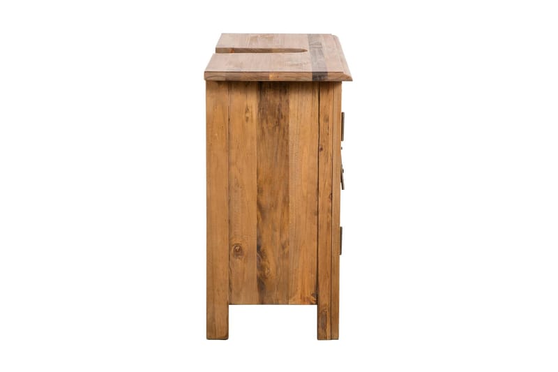 Møbelsæt Til Badeværelset I Genanvendt, Massivt Fyrretræ - Brun - Komplette møbelpakker