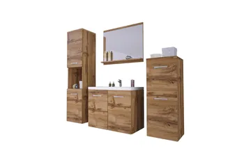Malo Badeværelsessæt - Beige - Hus & renovering - Køkken & bad - Badeværelse - Badeværelsesmøbler - Komplette møbelpakker