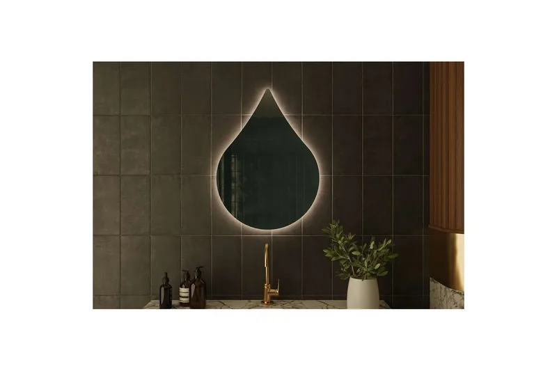 Koruco Badeværelsesspejl 50 cm - Hvid - Hus & renovering - Køkken & bad - Badeværelse - Badeværelsesmøbler - Badeværelsesspejl