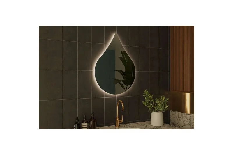 Koruco Badeværelsesspejl 50 cm - Hvid - Hus & renovering - Køkken & bad - Badeværelse - Badeværelsesmøbler - Badeværelsesspejl