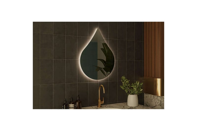 Koruco Badeværelsesspejl 50 cm - Hvid - Hus & renovering - Køkken & bad - Badeværelse - Badeværelsesmøbler - Badeværelsesspejl