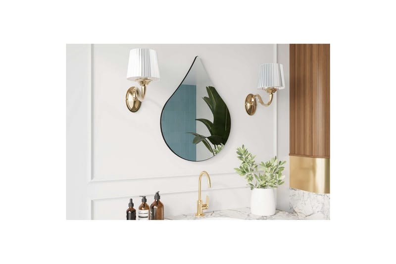 Koruco Badeværelsesspejl 50 cm - Sort - Hus & renovering - Køkken & bad - Badeværelse - Badeværelsesmøbler - Badeværelsesspejl