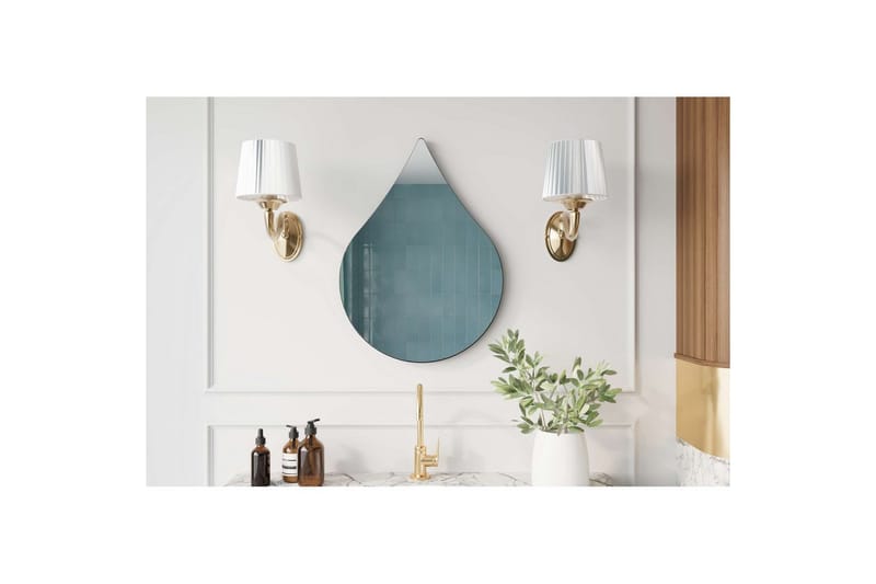 Koruco Badeværelsesspejl 50 cm - Sort - Hus & renovering - Køkken & bad - Badeværelse - Badeværelsesmøbler - Badeværelsesspejl