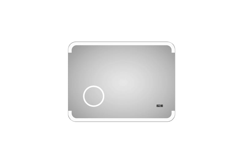 Liratorp Spejl 80x60 cm - Sølv - Badeværelsesspejl - Badeværelsesspejl med belysning