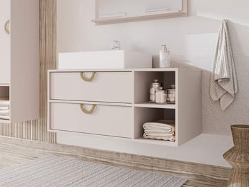 Merlinor badeværelseskommode - Beige - Hus & renovering - Køkken & bad - Badeværelse - Badeværelsesmøbler - Badeværelsesopbevaring