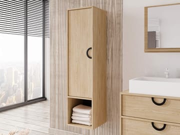 Merlinor badeværelsesskab - Lysebrun - Hus & renovering - Køkken & bad - Badeværelse - Badeværelsesmøbler - Badeværelsesskab
